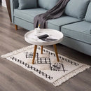 Axyaa Geometric Tufted Tassel Rug Tapestry for Home Decor