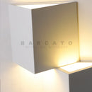 Axyaa Double Square LED Wall Light - White Metal Indoor Decorative Lighting