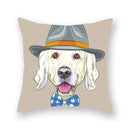 Axyaa Cartoon Animal Print Polyester Pillow Cover for Home Decor