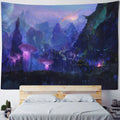 Axyaa Fairy Tale Fantasy Mushroom Tapestry - Boho Kids Room Art Decor