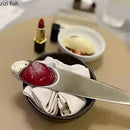 Axyaa Stainless Steel Dessert Appetizer Display Dish Set