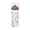 Insulated Axyaa Unicorn Mermaid Tumbler with Handle & Straw: Hot/Cold Drinks Water Kettle