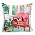 Axyaa Modern Flower Polyester Cushion Cover - 45X45CM