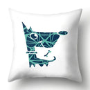 Axyaa Geometric Animal Series Pillowcase: Stylish Sofa Chair Seat Cover for Home Decor