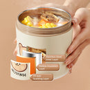 Axyaa Stainless Steel Insulated Lunch Box - Microwave Safe Bento Container