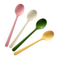 Axyaa Silicone Spoon Set - 4 Pack Non-Slip, Reusable, Portable, Dishwasher Safe