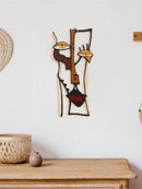 Axyaa Abstract Face Wooden Wall Decor Art for Home Office, Living Room, Bedroom