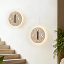 Axyaa Circular Yellow Cave Stone Lights - Creative Wabi Sabi Style for Bedroom, Living Room & Coffee Shop