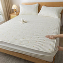 Axyaa Ultrasonic Waterproof Mattress Protector Embroidered Fitted Sheet