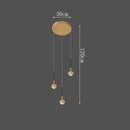 Axyaa Crystal Chandelier Pendant Light for Luxury Dining Room Decor