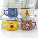 Axyaa Snowman Christmas Mug: Festive Ceramic Coffee Cup for Xmas Home Baking & Breakfast