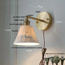 Axyaa Modern Copper LED Wall Sconce with Pull Chain Switch
