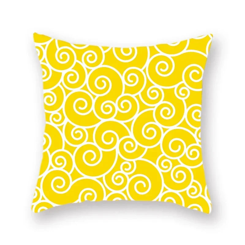 Axyaa Yellow Mandala Ethnic Pattern Cushion Cover 45x45cm