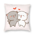 Axyaa Bedroom Living Room Couple Cute Cat Fishing Goma Federa Decor Set