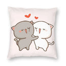 Axyaa Bedroom Living Room Couple Cute Cat Fishing Goma Federa Decor Set
