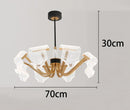 Axyaa Modern Staircase Chandeliers LED Pendant Light for Living Room