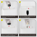 Axyaa 3-Way Dimmable Touch Control Desk Lamp with USB Charging and Phone Stands