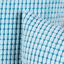 Axyaa Super Soft Blue Velvet Striped Pillowcase 50x50cm Sofa Decoration