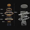Axyaa Modern Luxury Staircase & Living Room Pendant Lights for Indoor Lighting