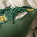 Axyaa Christmas Tree Bow Embroidered Pillowcase - Festive Living Room Decor