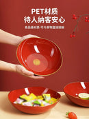 Axyaa Red Fruit Tray for Living Room, Dried Fruit, Candy & Snacks