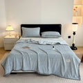 Axyaa Solid Color Flannel Blanket for Office, Naps & Cozy Comfort