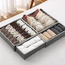 Axyaa Drawer Organizer Box for Underwear Socks Bra Pants Scarf Tie Storage