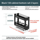 Axyaa 2-Layer Seasoning Storage Pull Out Organizer Rack for Kitchen Cabinet Drawers