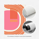 Pink Geometric Modern Paintings Set for Home Office Decor by Axyaa