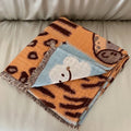 Axyaa 4-Layer Cotton Gauze Fringed Blanket for Spring & Summer