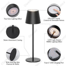 Axyaa Rechargeable Touch Lamp for Bedroom and Camping