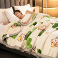 Axyaa Double Thickened Raschel Blanket for Winter Warmth