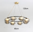 Axyaa Elegant Hall & Dining Room Chandelier - Indoor Ceiling Lights - Stylish Lighting Fixtures