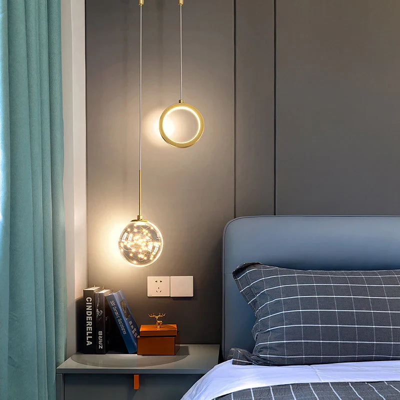 Axya Luxury LED Pendant Light for Bedroom and Living Room