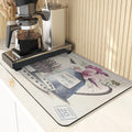 Axyaa Lavender Print Kitchen Drying Mat | Absorbent Mat for Home Décor