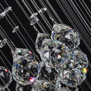Axyaa Modern Crystal Stage Chandelier with LED Light
