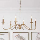 Axyaa Modern Golden Candle Chandelier for Home Decoration