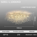 Axyaa Silver Crystal Chandelier: Elegant Rectangular Ceiling Fixture for Living Room & Restaurant.