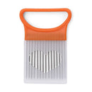 Axyaa Onion Cutter Holder Lemons Slicer Kitchen Gadget Fork Stainless Steel