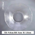 Axyaa Gold Rim Glass Saucer Plates for Tea Coffee Cup - Set of 1