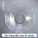 Axyaa Gold Rim Glass Saucer Plates for Tea Coffee Cup - Set of 1