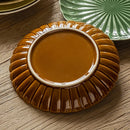 Axyaa Retro Ceramic Vegetable Plate - High Value Round Tableware