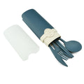 Axyaa Travel Cutlery Set: Japan Style Wheat Straw Flatware with Portable Box