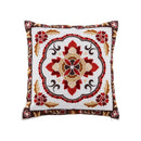 Axyaa Retro Embroidered Square Sofa Pillows for American Rustic Style Décor