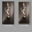Axyaa Crystal Porcelain Luxury Abstract Modern Hallway Hanging Painting & Mural Lamp