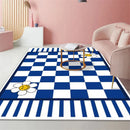Axyaa Soft Crystal Fleece Area Rug | Elegant Anti-Slip Living Room Carpet