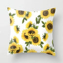 Yellow Giraffe Design Throw Pillow Cover for Home Decor by Axyaa