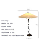 Nordic Modern Pleated Skirt Floor Lamp by Axyaa