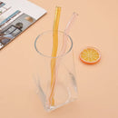 Axyaa Eco-Friendly Glass Straws - Colorful, High-Quality, Set of 6