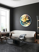 Axyaa Nordic Earth Mural LED Wall Lamps - Modern Planet Art Decor Lighting